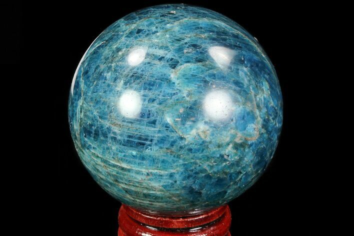 Bright Blue Apatite Sphere - Madagascar #83078